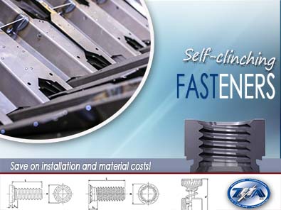 Speed up the production cycle with self-clinching fasteners!